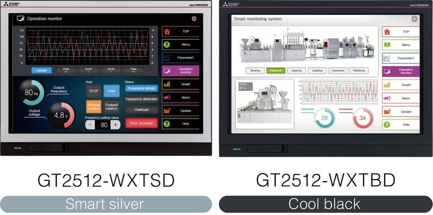 New Graphic Operation Terminals from Mitsubishi Electric Provide  «Wider» Choices